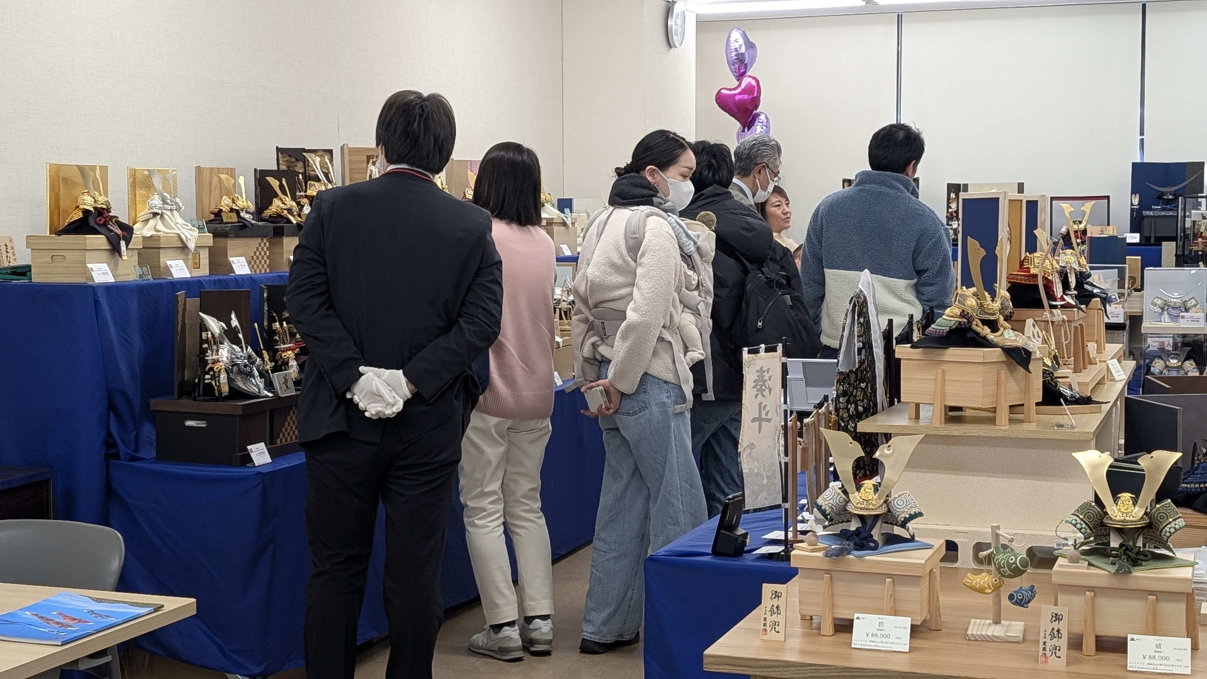 五月人形　五月人形合同展示会　こいのぼり