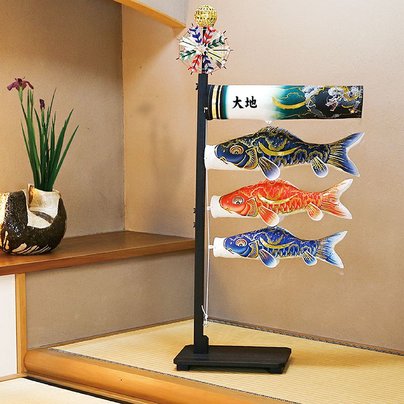 高級 積美鯉のぼり ST3 室内鯉のぼり　鯉のぼり室内　端午の節句　初節句 chirimenzaiku_tang-018