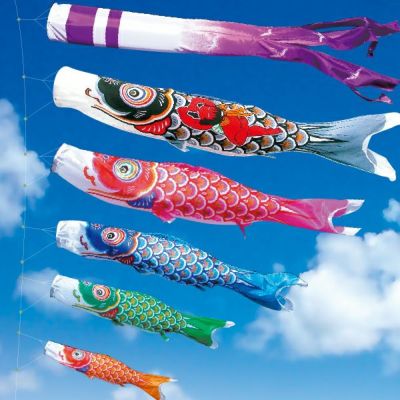 鯉のぼり３m 単品 鯉のぼり ゴールド鯉 3m – 福仙