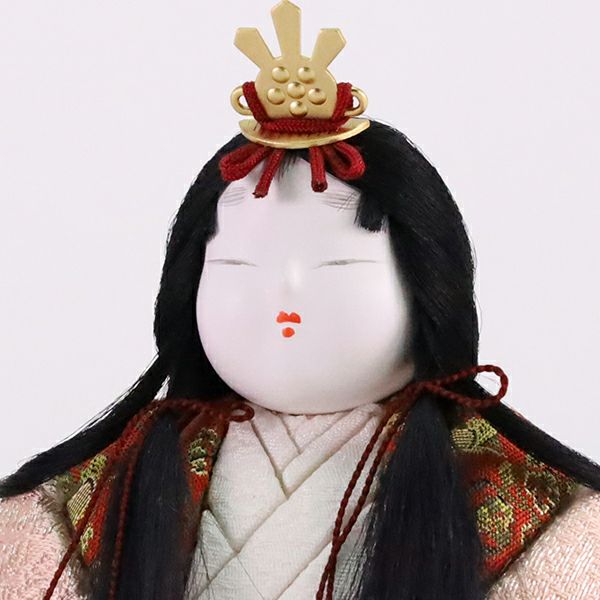 木目込人形 賢一 親王飾り「以和喜 龍村裂」伝統的・モダン | 賢一 