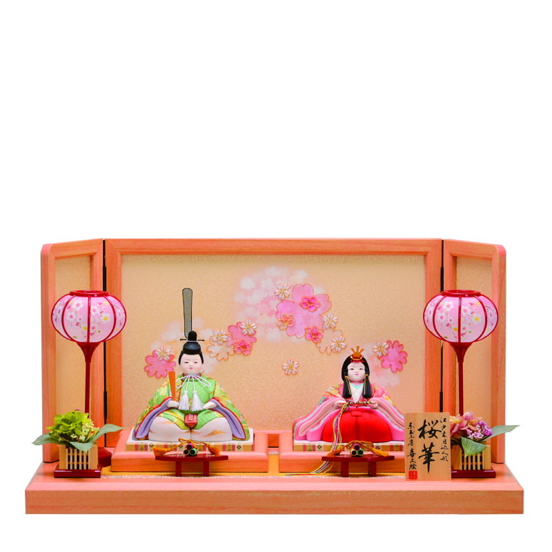 人形催事2024出展商品　木目込人形 喜久絵 親王飾り「桜子」