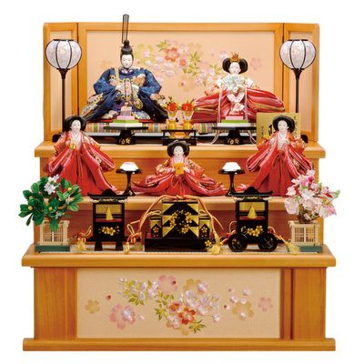 三段飾り「春雛」 | 雛人形 | 人形の東玉