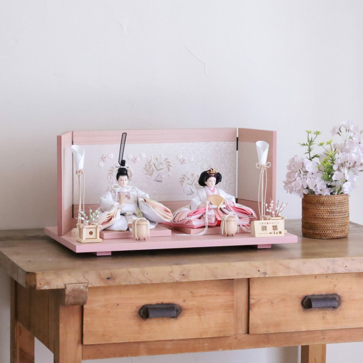 雛人形親王飾り 水雪