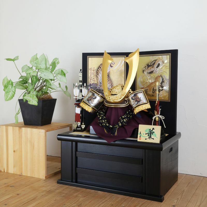 五月人形着用収納飾り-30号龍斗