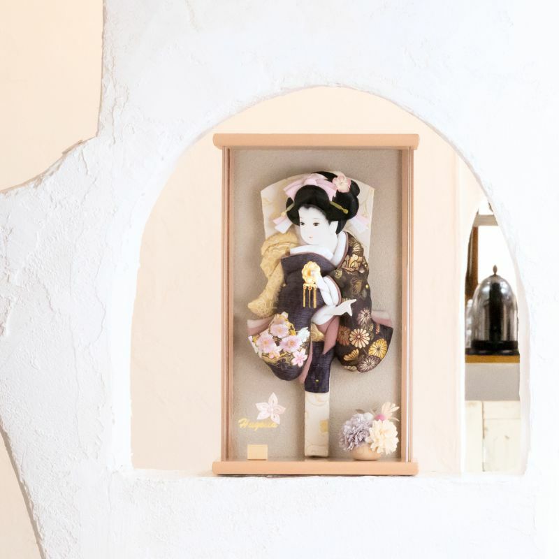 壁掛け羽子板飾り-美月